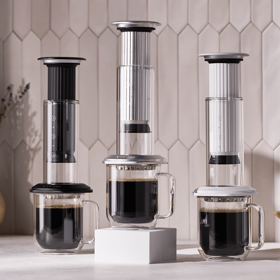 Three AeroPress Premium colors