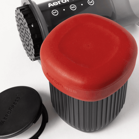 AeroPress Go Coffee Maker, Stainless Steel Filter, & Flow Control Filter Cap Bundle