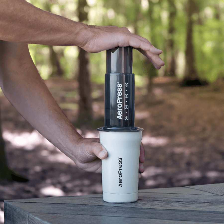 AeroPress Cream Travel Coffee Tumbler #color_cream