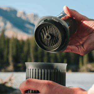 AeroPress Go Coffee Maker, Stainless Steel Filter, & Flow Control Filter Cap Bundle