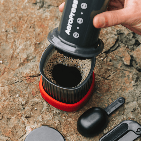 AeroPress Go Travel Coffee Maker & Stainless Steel Filter Bundle